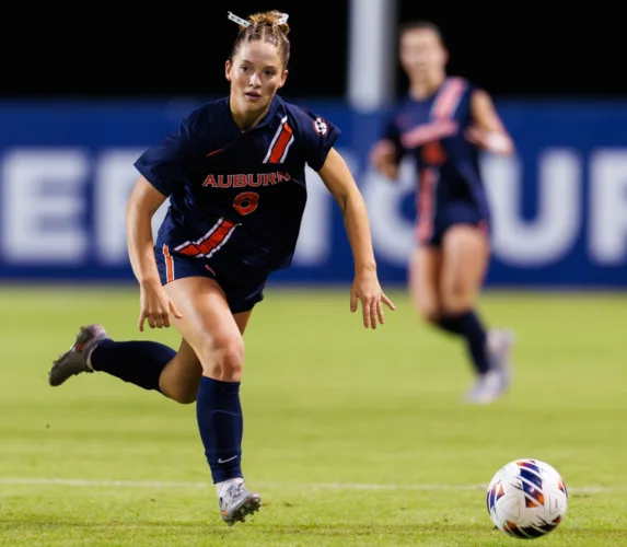 Former Morgantown girls soccer standout Gracie Brown playing pivotal role in midfield for Auburn in 2026
